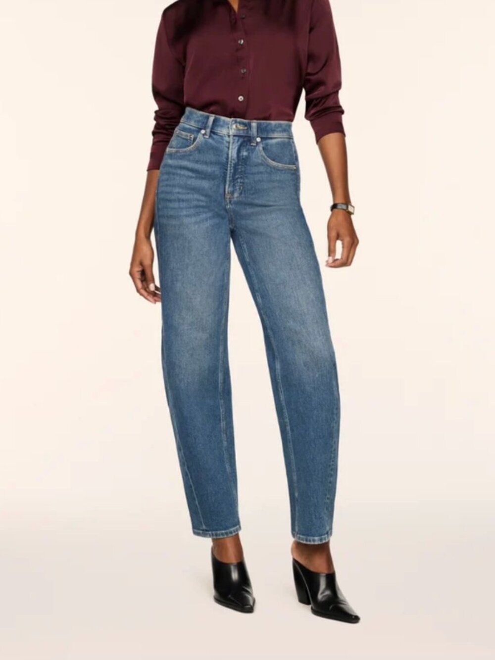 SPANXshape® Authentic 360 Barrel Leg Jeans
